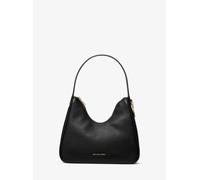 MK Bolso hobo de hombro Nayla pequeño de piel granulada - Negro - Michael Kors ONE SIZE