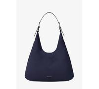 Michael Kors Nolita - Bolso bandolera grande, Herrajes plateados/cuero nobuk/vestido azul, talla de un talla