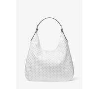 MK Bolso hobo de hombro Nolita grande de piel granulada con tachuelas - Blanco - Michael Kors ONE SIZE