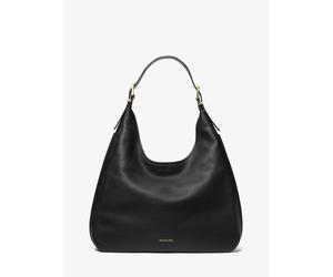 MK Bolso hobo de hombro Nolita grande de piel granulada - Negro - Michael Kors ONE SIZE