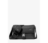 MK Bolso messenger Eli de nailon con bolsillo con cremallera - Negro - Michael Kors ONE SIZE
