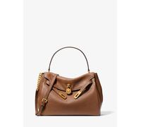 MK Bolso satchel desestructurado Hamilton grande de piel texturizada - Marrón - Michael Kors ONE SIZE