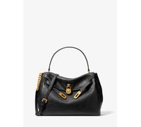 MK Bolso satchel desestructurado Hamilton grande de piel texturizada - Negro - Michael Kors ONE SIZE
