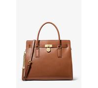 MK Bolso satchel Hamilton Moderne grande de piel - Marrón - Michael Kors ONE SIZE