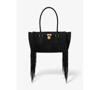 MK Bolso satchel Hamilton Moderne pequeño de ante con flecos - Negro - Michael Kors ONE SIZE
