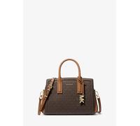 MK Bolso satchel Laila pequeño con logotipo - Marrón - Michael Kors ONE SIZE