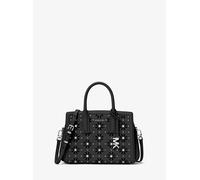 MK Bolso satchel Laila pequeño de piel cortada a láser con adornos - Negro - Michael Kors ONE SIZE