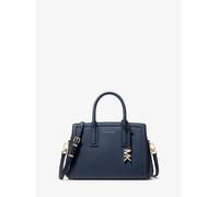 MK Bolso satchel Laila pequeño de piel granulada - Azul - Michael Kors ONE SIZE