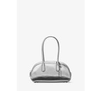 MK Bolso satchel Lulu pequeño de piel metalizada - Plateado - Michael Kors ONE SIZE