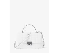 MK Bolso satchel Tribeca mediano de piel acolchada - Blanco - Michael Kors ONE SIZE