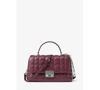 MK Bolso satchel Tribeca mediano de piel acolchada - Rojo - Michael Kors ONE SIZE