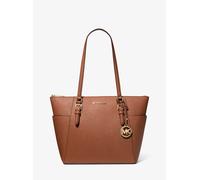 MK Bolso tote Charlotte grande de piel saffiano con cremallera superior - Marrón - Michael Kors ONE SIZE