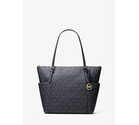 MK Bolso tote Charlotte mediano con logotipo y cremallera superior - Azul - Michael Kors ONE SIZE