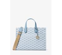 MK Bolso tote Gigi grande de jacquard con logotipo - Azul - Michael Kors ONE SIZE