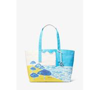 MK Bolso tote grande de lona de algodón Michael Kors X Christina Zimpel - Azul - Michael Kors ONE SIZE
