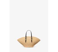 MK Bolso tote Isa pequeño de paja tejida a mano - Nude - Michael Kors ONE SIZE
