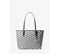 MK Bolso tote Jet Set mediano de jacquard con logotipo - Negro - Michael Kors ONE SIZE
