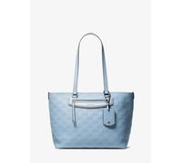 MK Bolso tote Jet Set Travel mediano de piel con logotipo en relieve - Azul - Michael Kors ONE SIZE