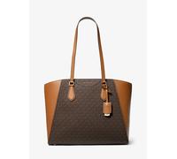 MK Bolso tote Taryn grande de piel con logotipo - Marrón - Michael Kors ONE SIZE