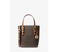 MK Bolso tote transformable Quinn extrapequeño de piel y lona con logotipo - Marrón - Michael Kors ONE SIZE