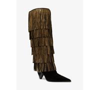 MK Bota Jayla de ante con flecos y adornos - Negro - Michael Kors EU 38.5