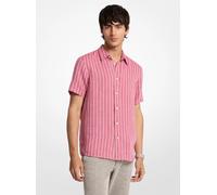 MK Camisa a rayas de lino - Rojo - Michael Kors XS