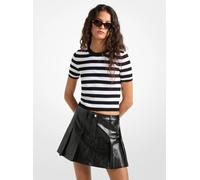MK Camisa de punto elástico acanalado a rayas - Negro - Michael Kors M