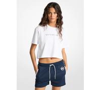 MK Camiseta de algodón con logotipo bordado - Blanco - Michael Kors XXS