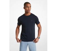 MK Camiseta de cuello redondo en algodón - Azul - Michael Kors S