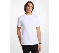 MK Camiseta de cuello redondo en algodón - Blanco - Michael Kors M