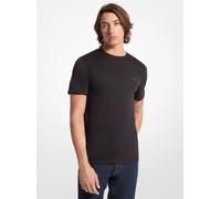 MK Camiseta de cuello redondo en algodón - Negro - Michael Kors S