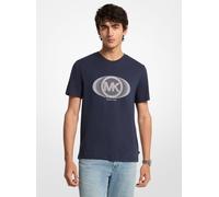 MK Camiseta gráfica de algodón con logotipo - Azul - Michael Kors S