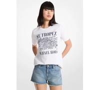 MK Camiseta Saint-Tropez de algodón - Blanco - Michael Kors XS