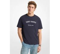 MK Camiseta Saint-Tropez de punto liso de algodón - Azul - Michael Kors XXL