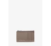 MK Cartera Cooper fina de piel granulada con cremallera - Gris - Michael Kors ONE SIZE