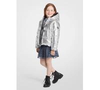 MK Chaqueta acolchada metalizada - Plateado - Michael Kors 12Y