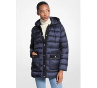 MK Chaqueta acolchada plegable de nailon - Azul - Michael Kors XXS