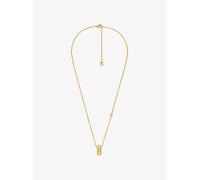 MK Collar con anillo de latón en tono dorado con incrustaciones - Dorado - Michael Kors ONE SIZE