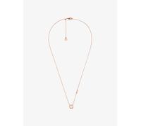 MK Collar con colgante de piedra circular - Dorado Rosa - Michael Kors ONE SIZE