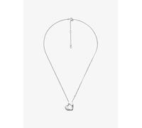 MK Collar de plata de ley chapada en metales preciosos con colgante de corazón - Plateado - Michael Kors ONE SIZE