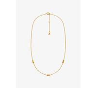 MK Collar de plata de ley chapada en metales preciosos con logotipo - Dorado - Michael Kors ONE SIZE