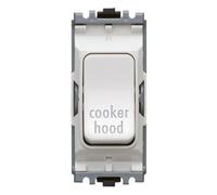 MK Electric Edge 20 Amp DP 1 Way - Módulo de interruptor para campana extractora