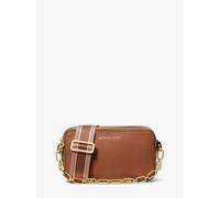 MK Funda para cámara Jet Set pequeña de piel granulada con doble cremallera - Marrón - Michael Kors ONE SIZE