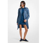 MK Gabardina de jacquard con logotipo MK2000 - Azul - Michael Kors XS
