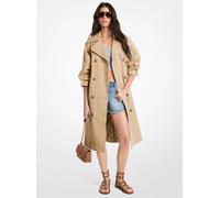 MK Gabardina oversize de algodón lavado y nailon - Nude - Michael Kors L