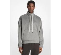 MK Jersey de franela con media cremallera - Gris - Michael Kors M