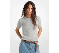 MK Jersey de mezcla de nailon y alpaca de manga corta - Gris - Michael Kors XL