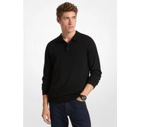 MK Jersey tipo polo de lana - Negro - Michael Kors S
