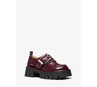 MK Loafer Colby de piel con motivo de cocodrilo en relieve - Rojo - Michael Kors EU 40
