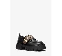 MK Loafer Colby de piel con ribete y logotipo - Marrón - Michael Kors EU 40